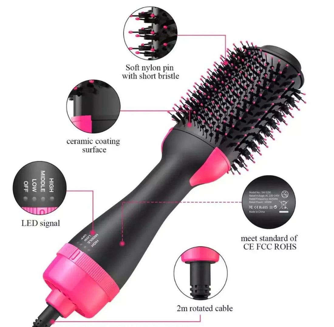 3-in-1 Hair Dryer, Curler &amp; Straightener