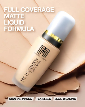 Masarrat Misbah Silk Foundation – Flawless Full Coverage & Smooth Matte Finish for All Skin Types